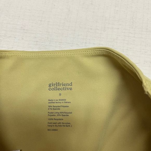 Girlfriend Collective S pear shade high rise side pocket leggings - Picture 6 of 11